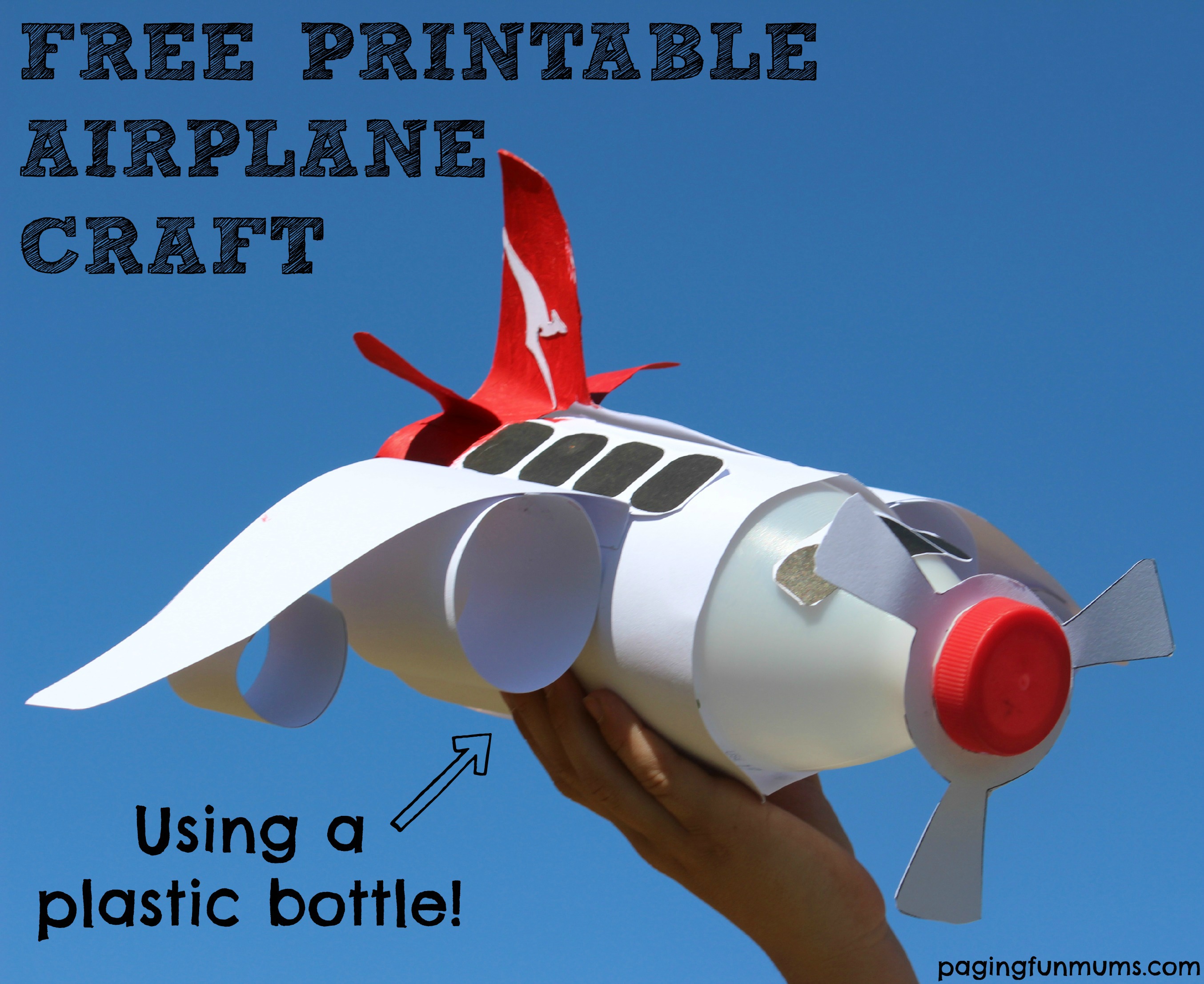 Free Printable Airplane Craft Template