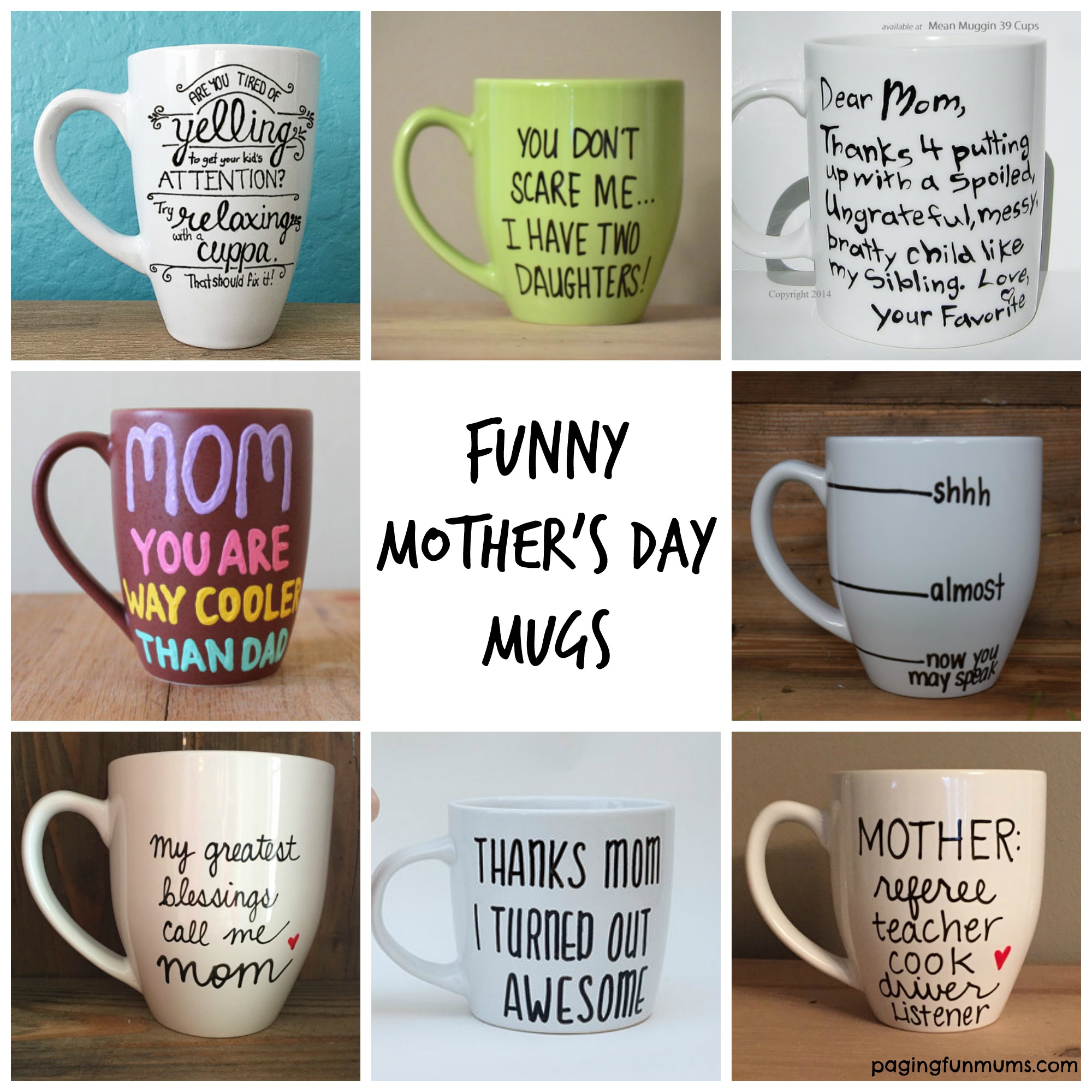 Funny Mothers Day Mugs So Many Great T Ideas