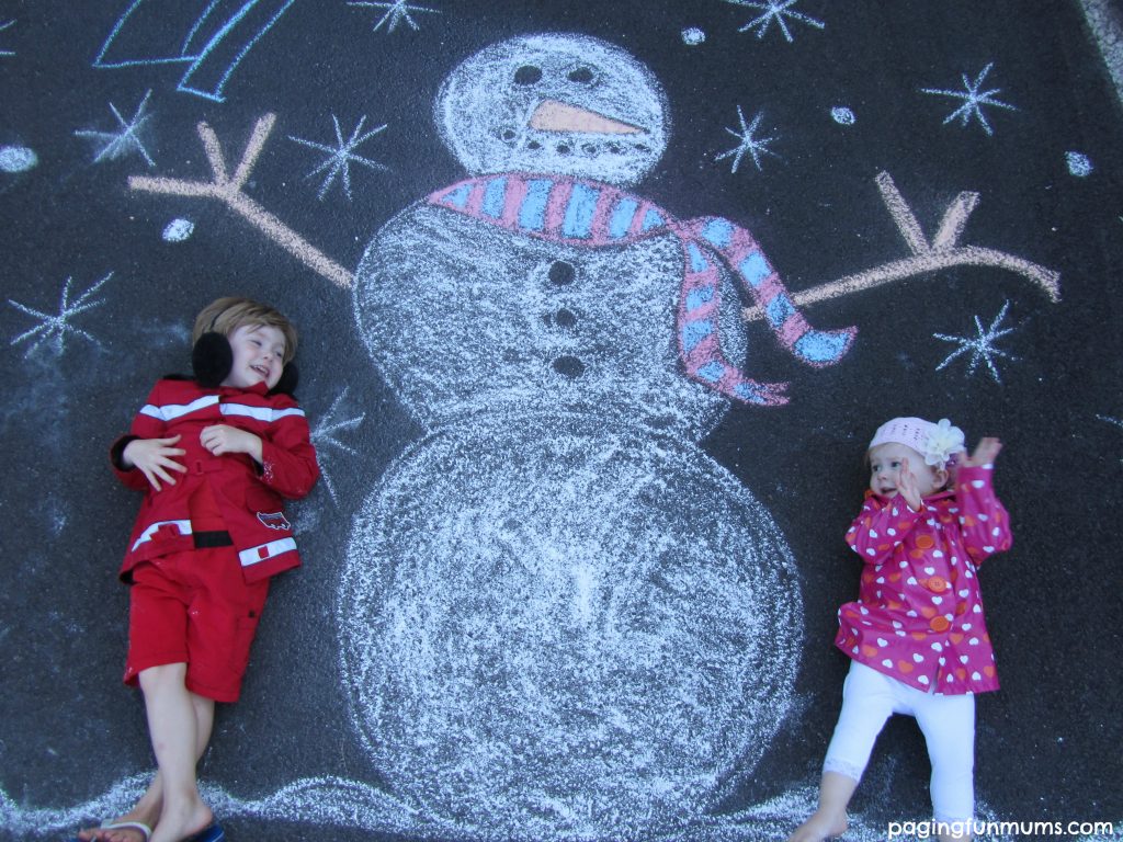Snowman Chalk it up..