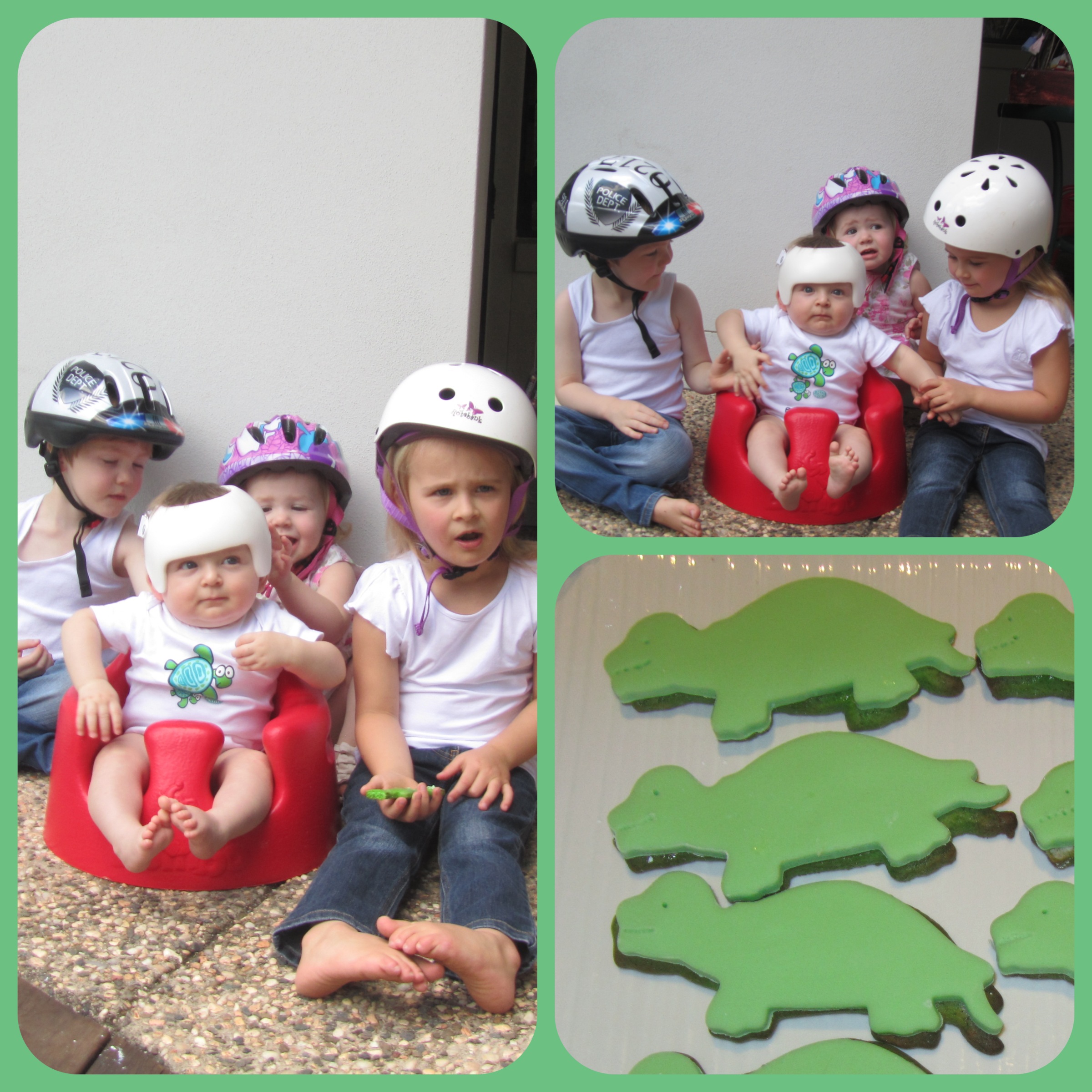 Our mini helmet party!