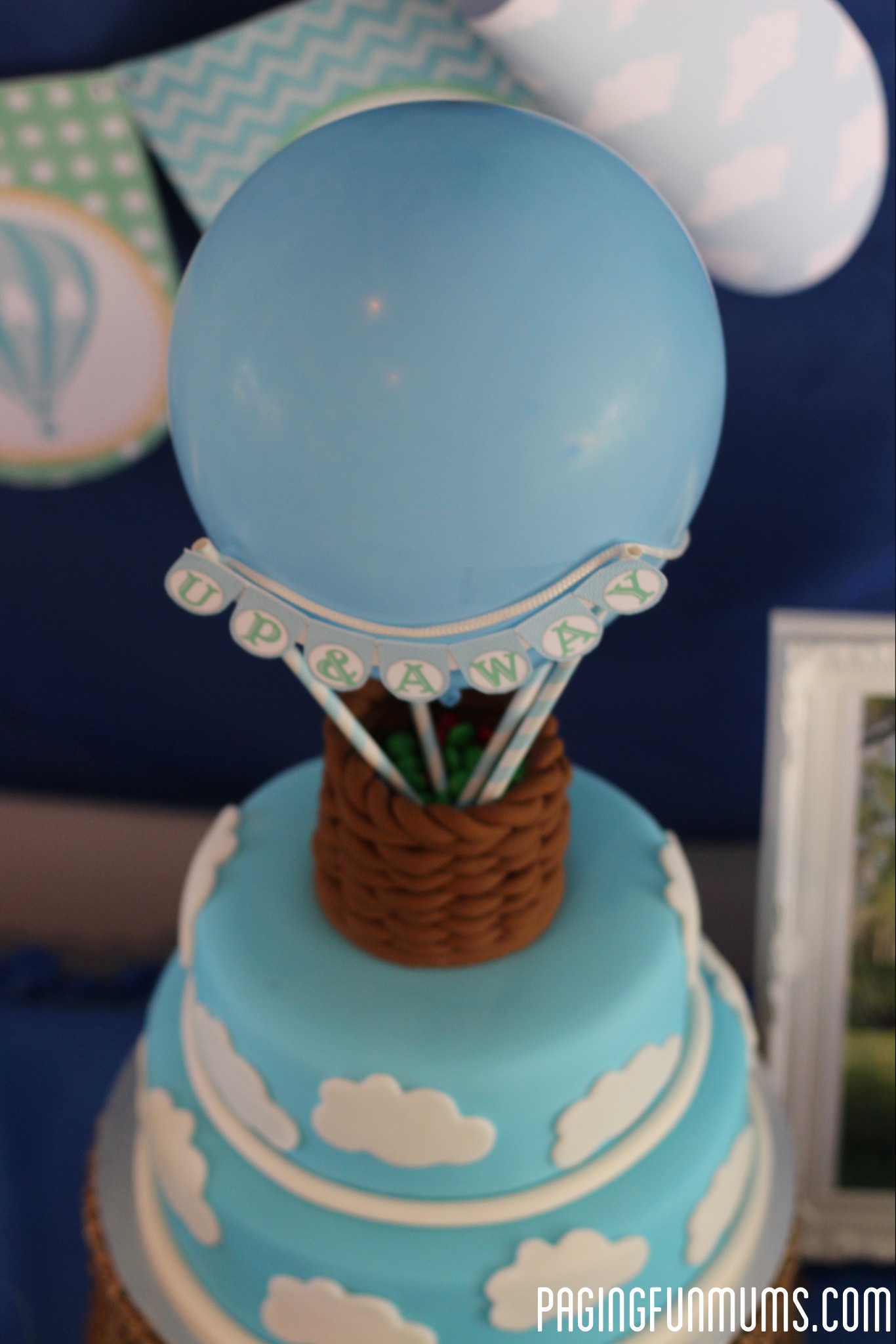 Pastel Pink & Blue Balloon Cake Topper – A Little Whimsy
