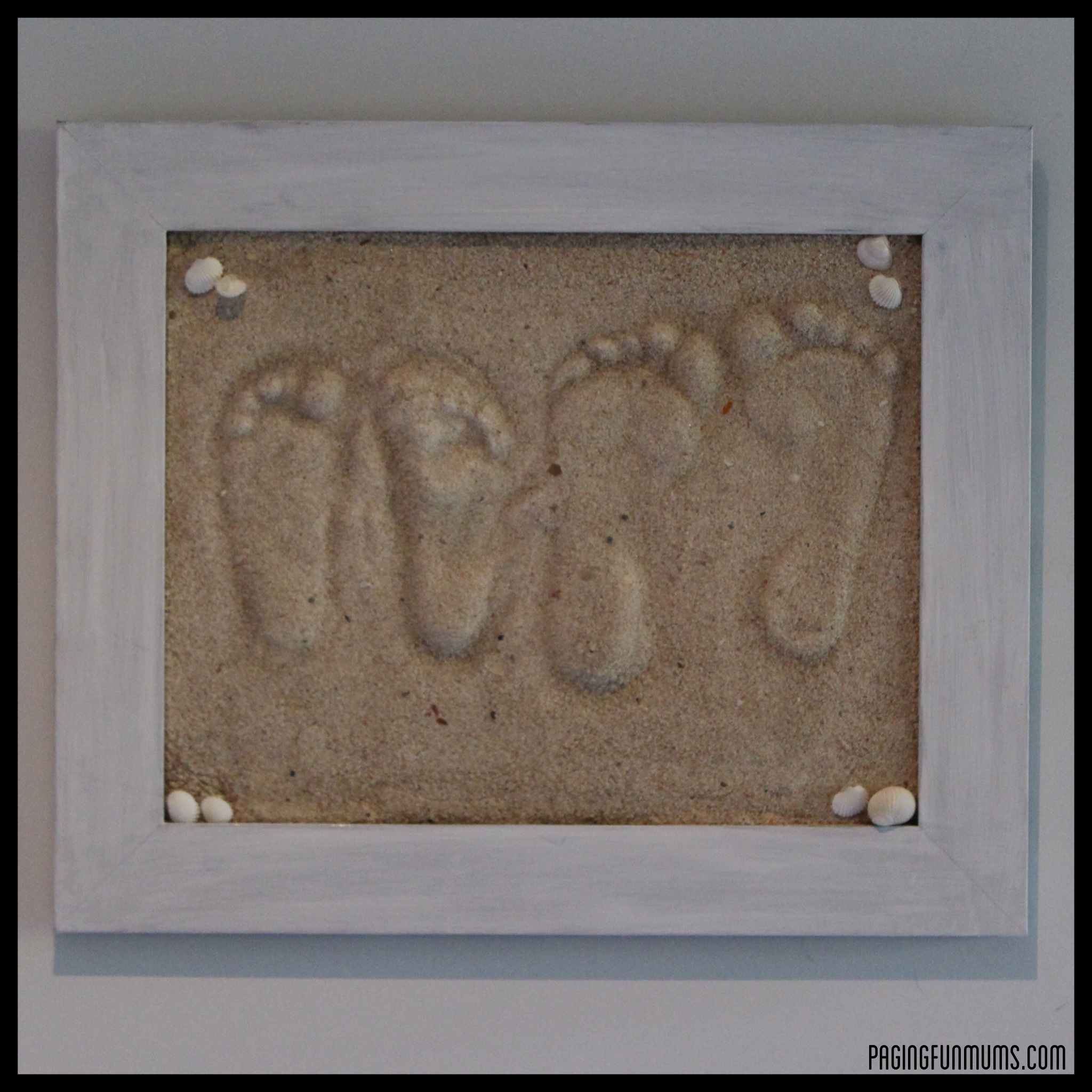 Beach Crafts, Plaster of Paris Sand Print, Beach Arts and Craft Foot Print