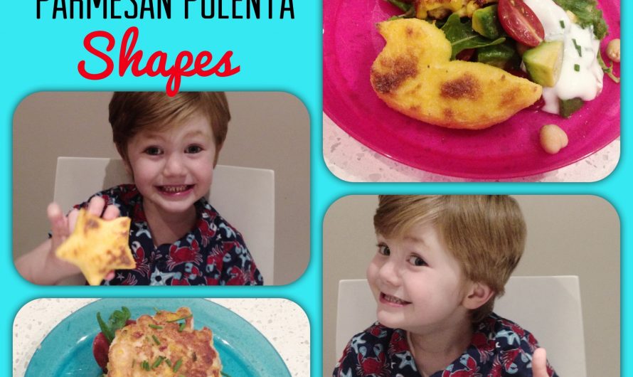 Chicken, Chive & Corn Cakes with FUN Parmesan Polenta Shapes! – Jenni