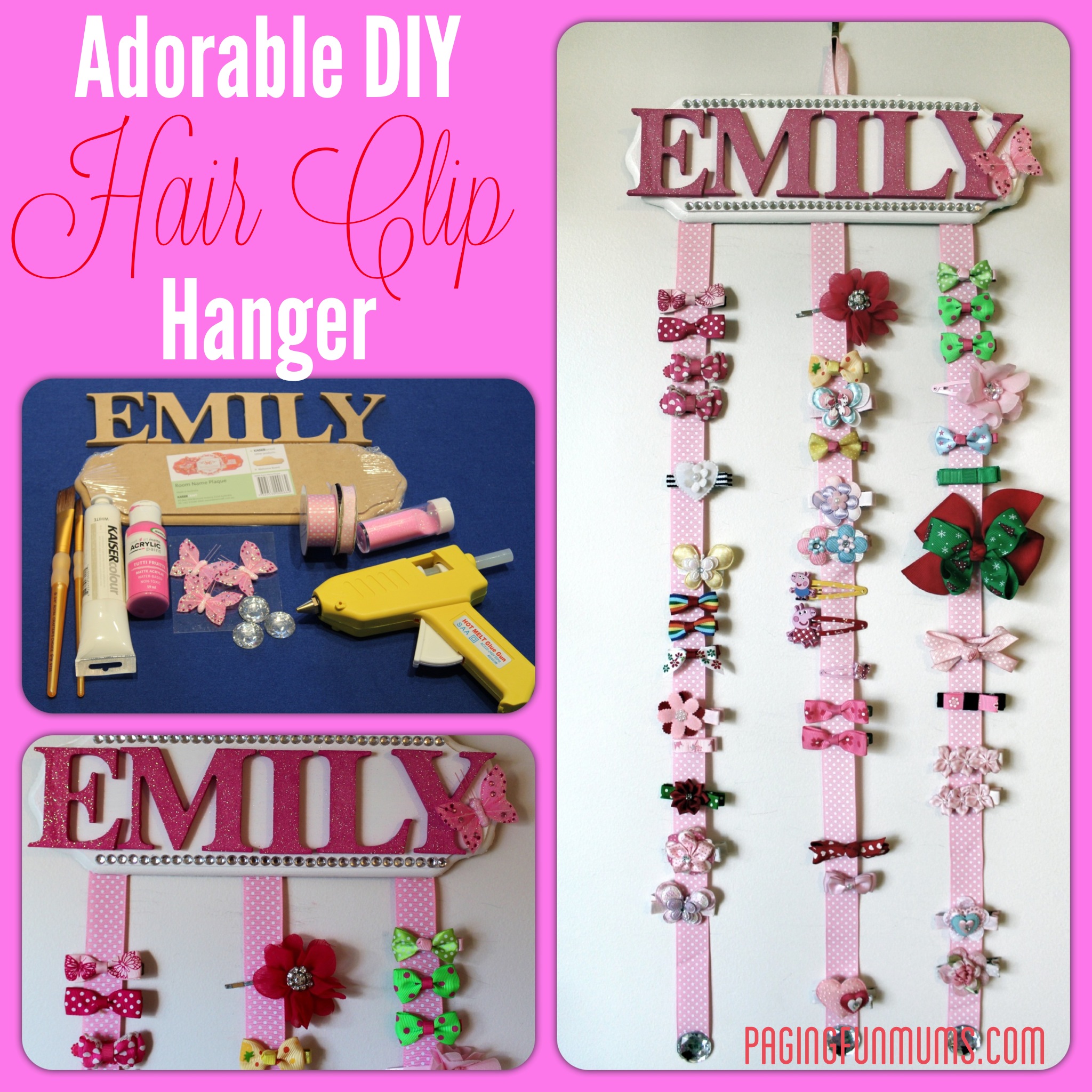 Adorable Diy Hair Clip Hanger