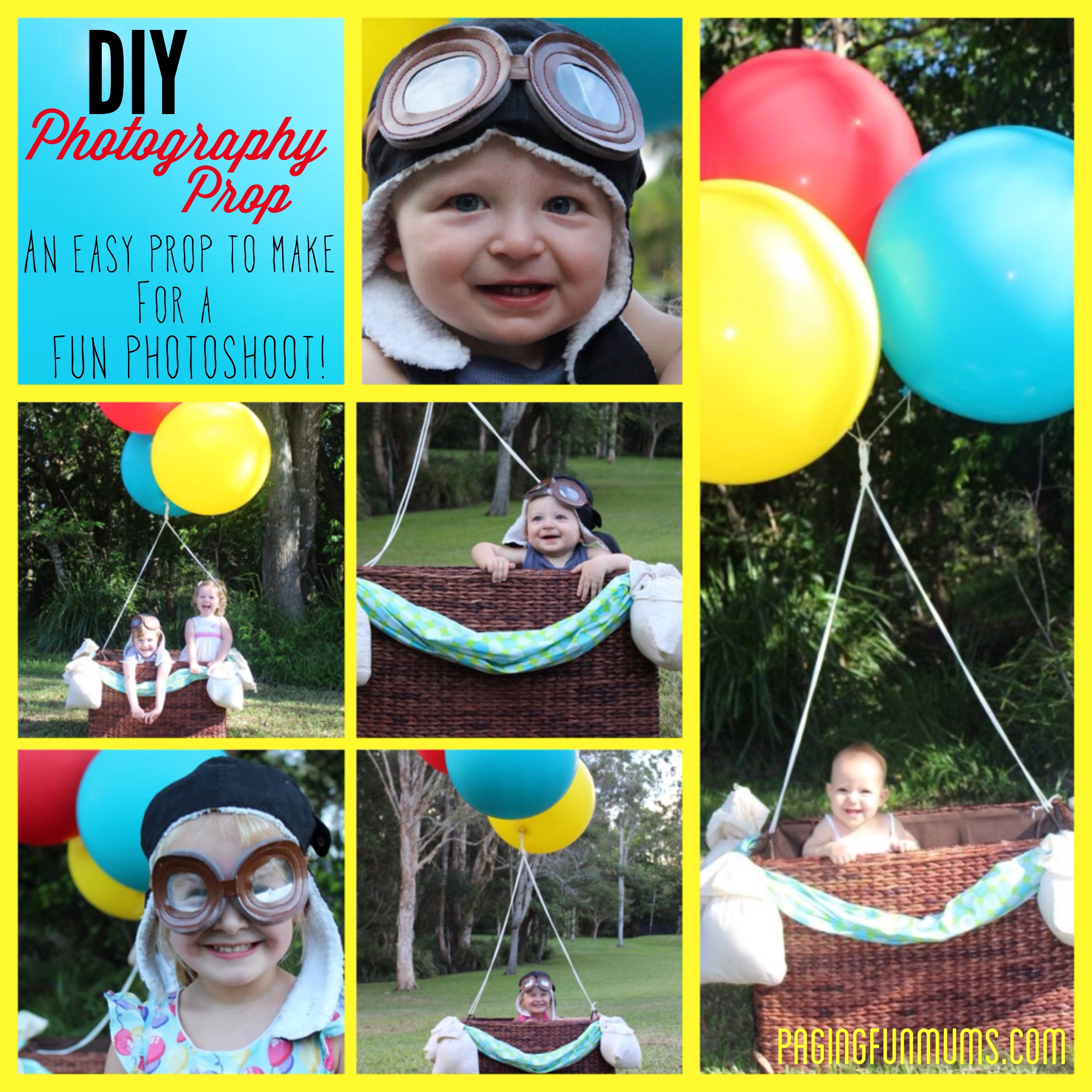DIY Hot Air Balloon Photo Prop
