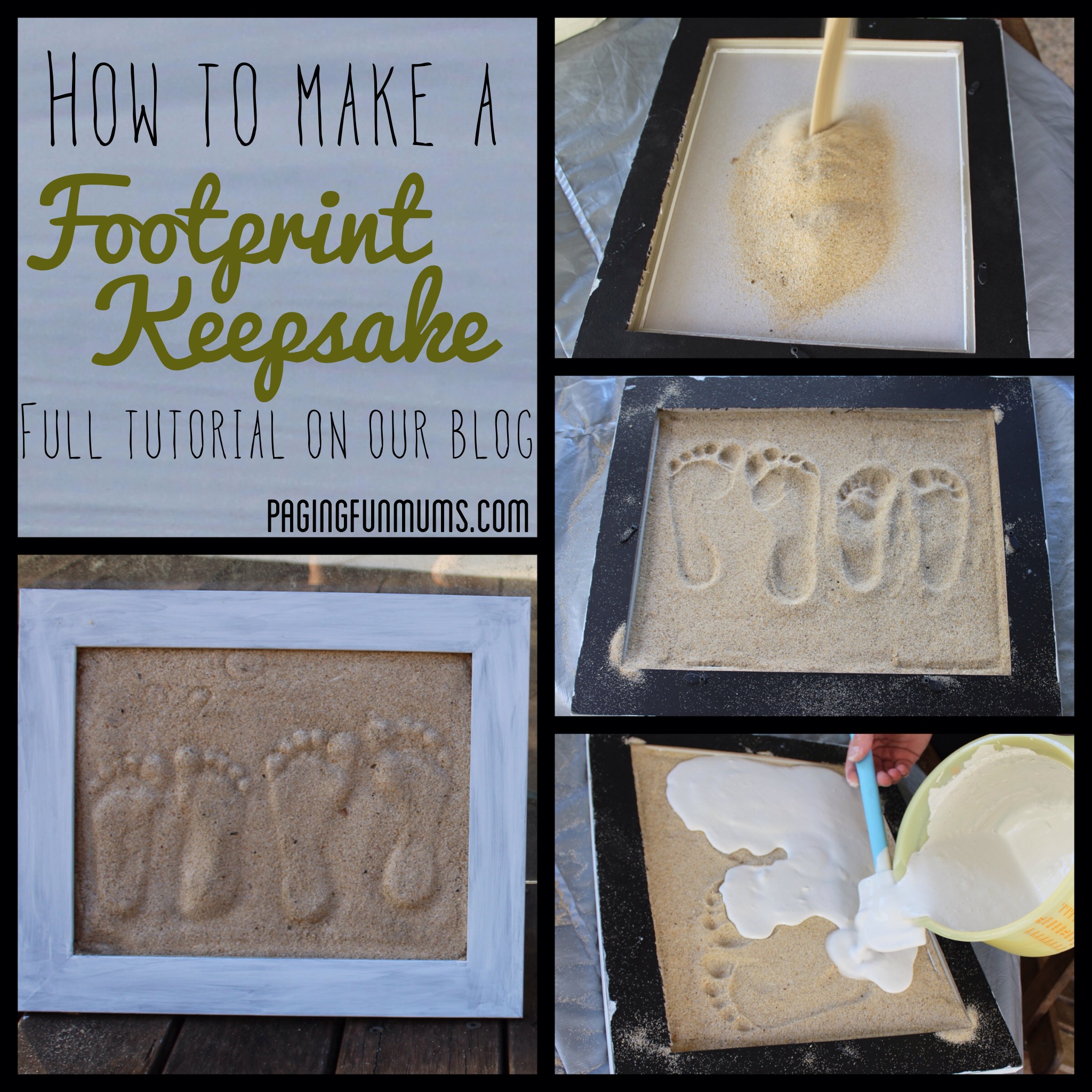 Sand Footprint Craft - Full DIY instructions!