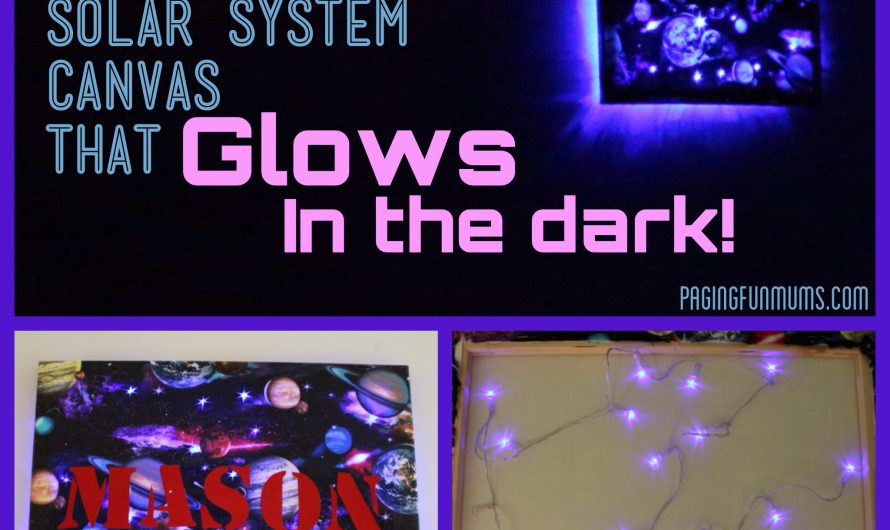 Glowing Galaxy Canvas – Full DIY instructions!