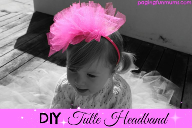 tulle headband diy