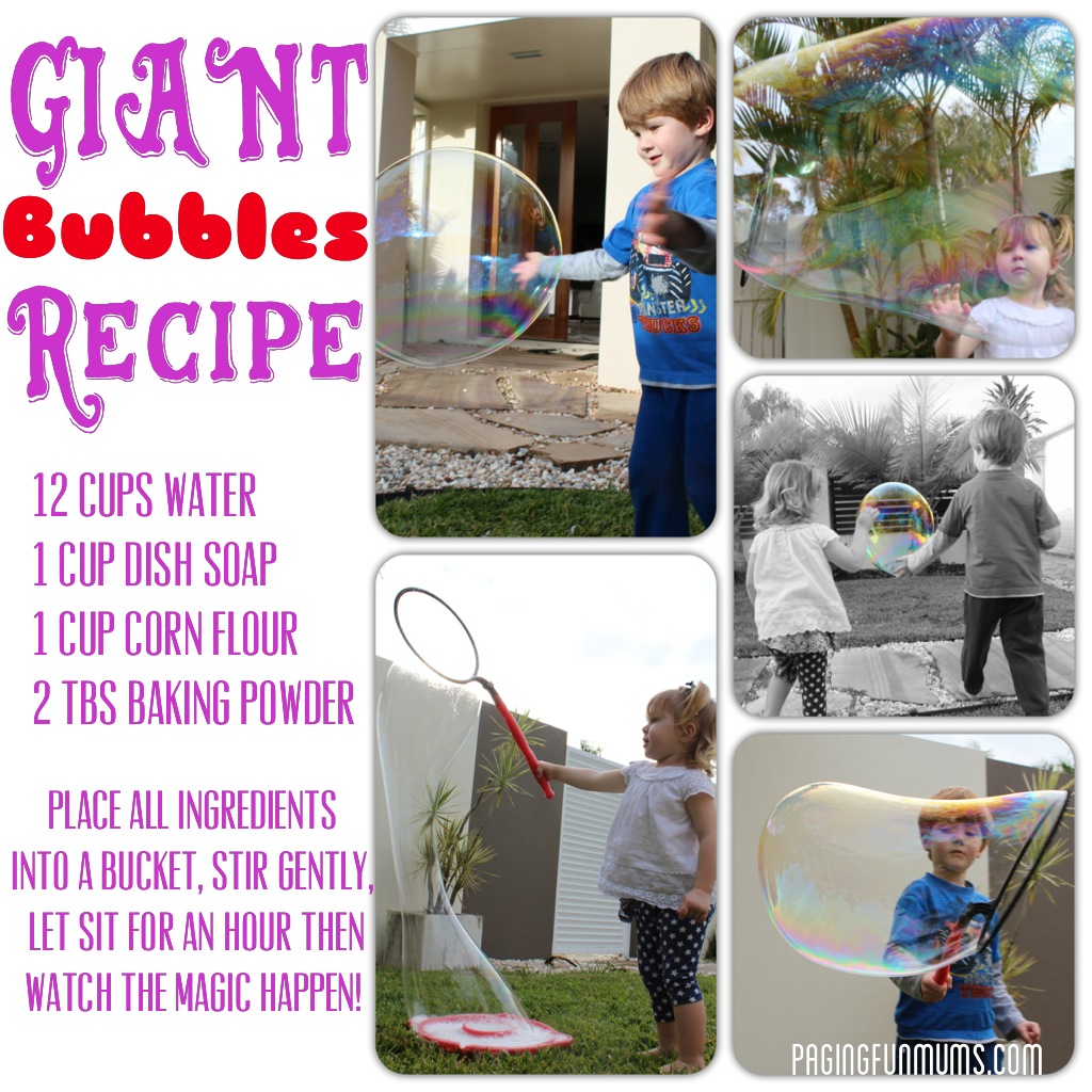 giant bubbles glycerin