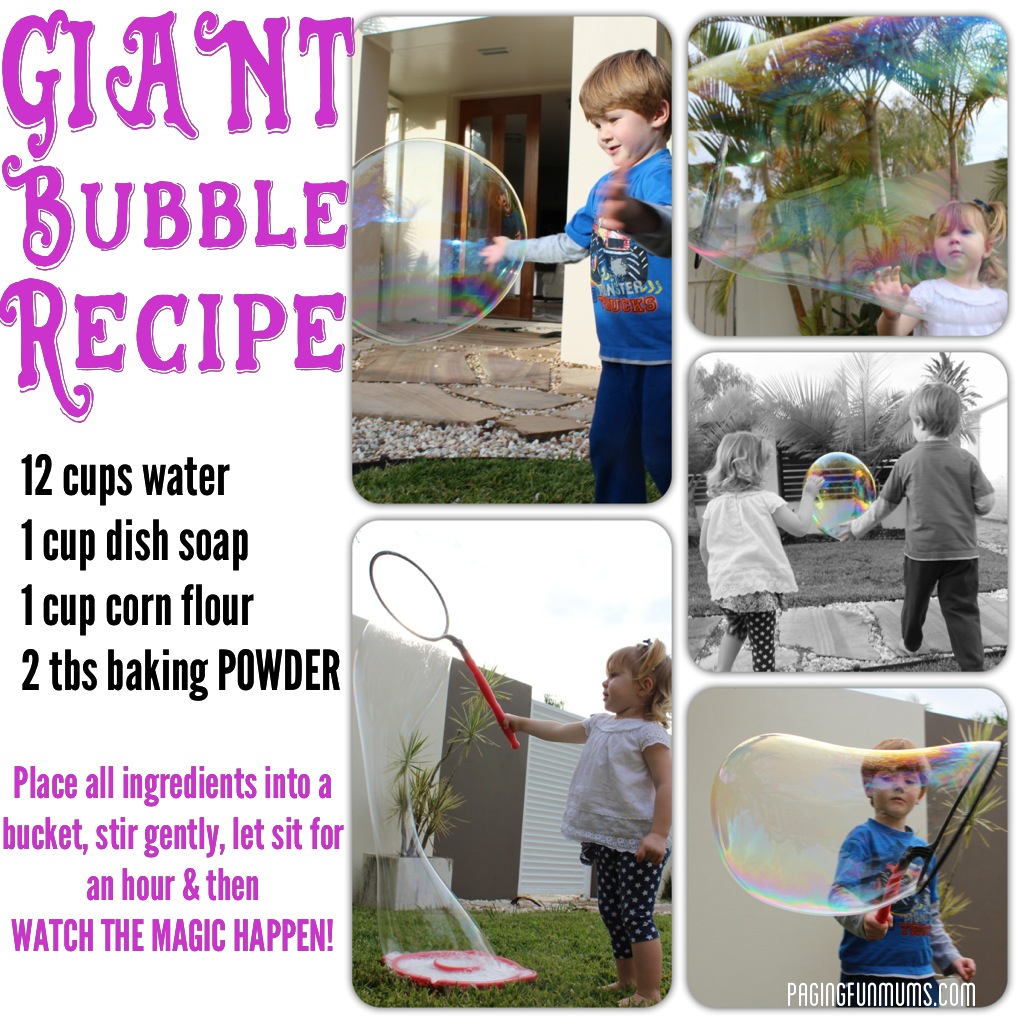 The Best Homemade Bubble Recipe - WeHaveKids