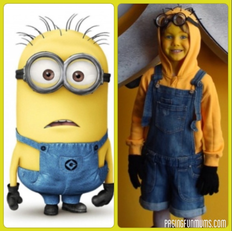 Despicable Me Minion Dress Handmade by Me Costume Toddler Halloween Girl  costume
