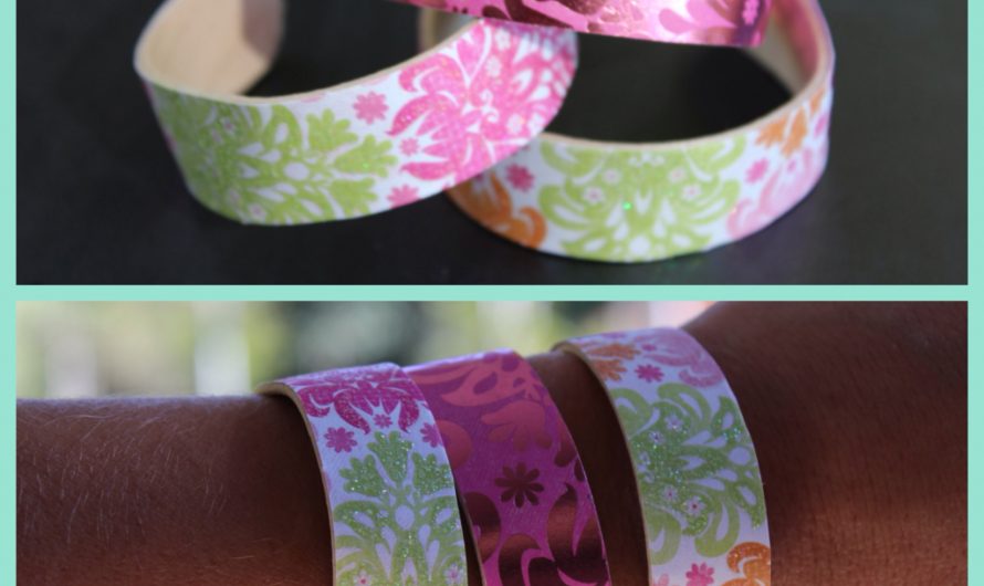 DIY – Wooden Popsicle Stick bangles! (Louise)