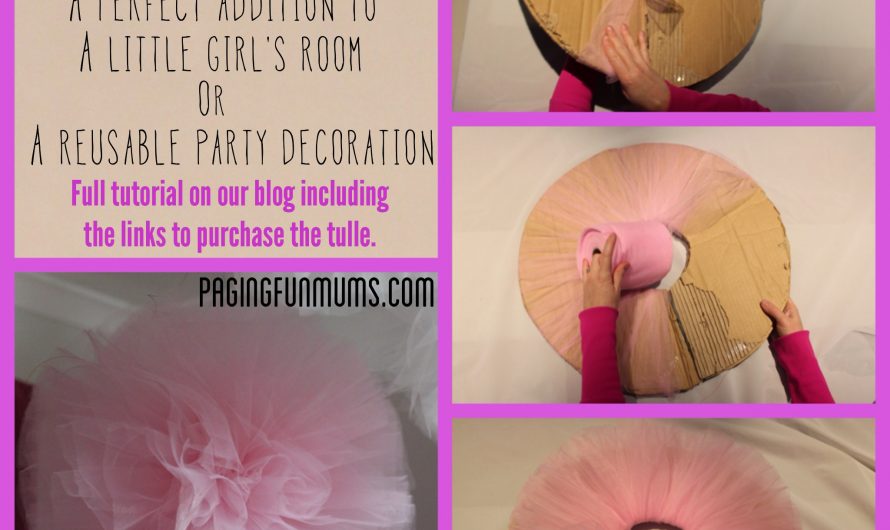 DIY Tulle PomPom – perfect party or kids room decoration