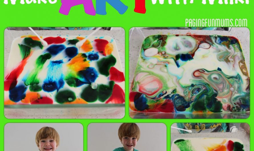 How to make ART with MILK! Includes awesome video