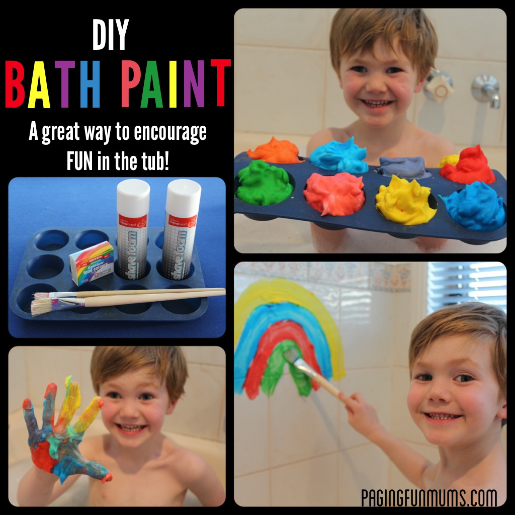 DIY Bath Paint! Great FUN for bath time!only 2 ingredients!