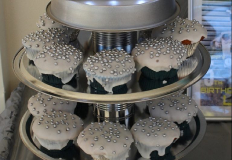 DIY Robot Cupcake Stand!
