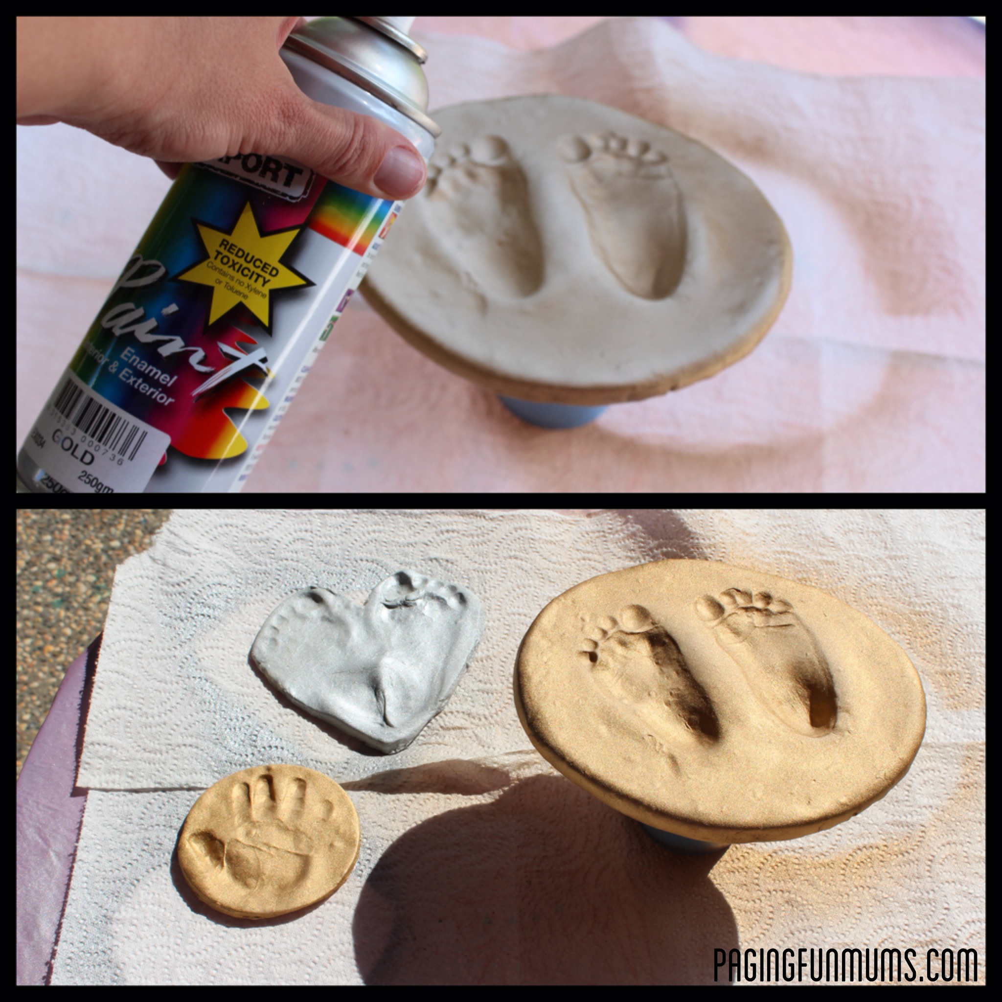 DIY Baby Keepsake - using homemade clay! 