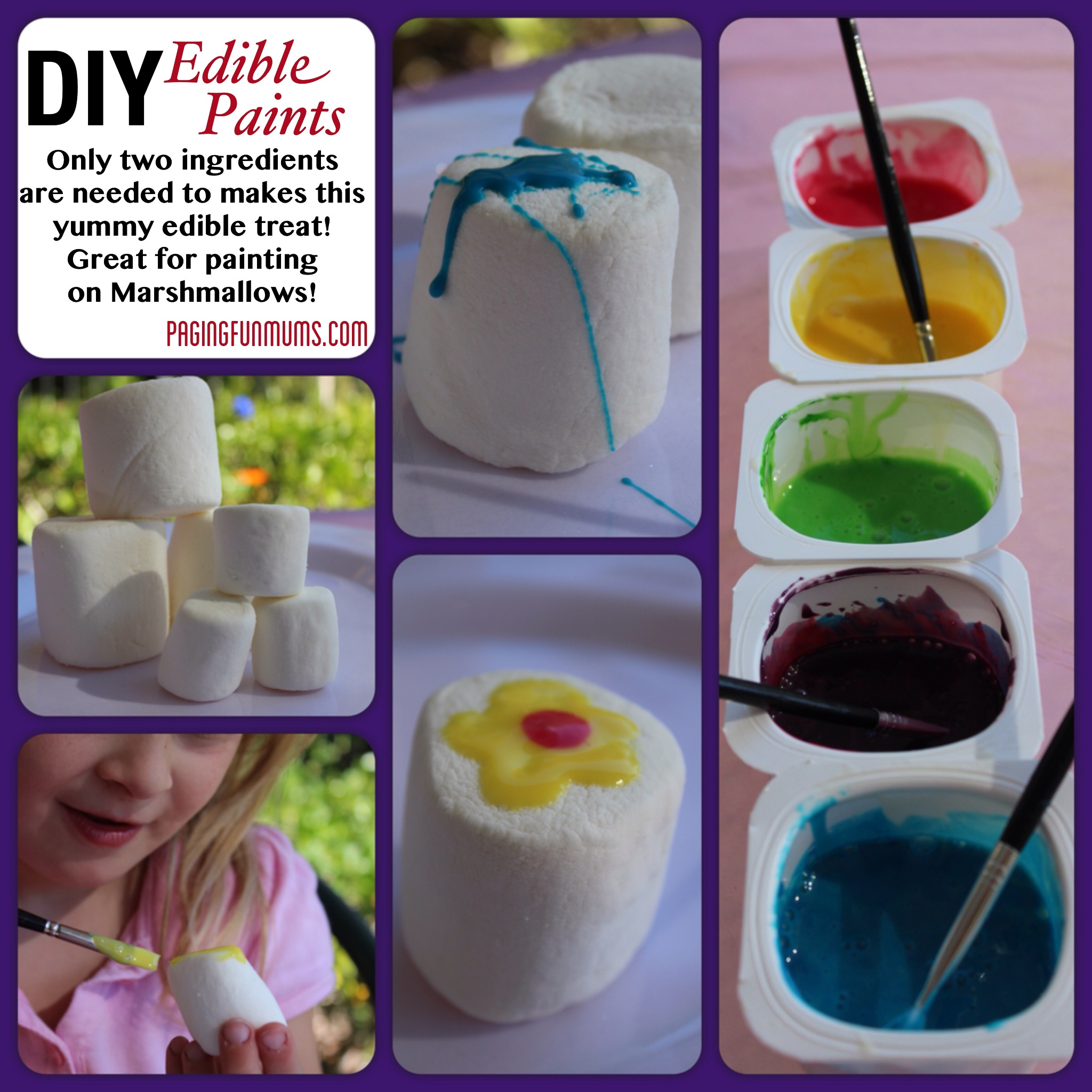DIY Edible Paints - Yummy