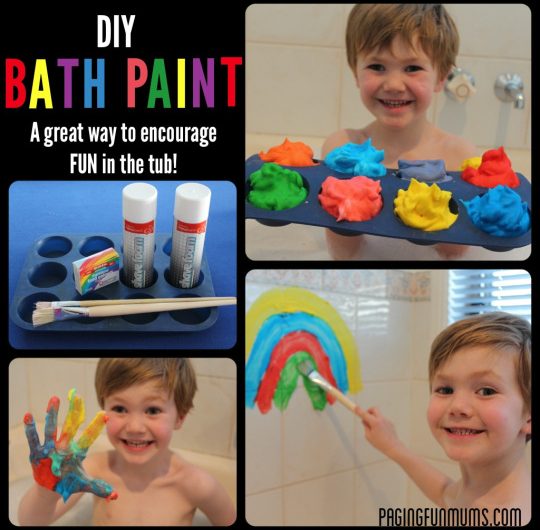 DIY Bath Paint! Great FUN for bath time!…only 2 ingredients