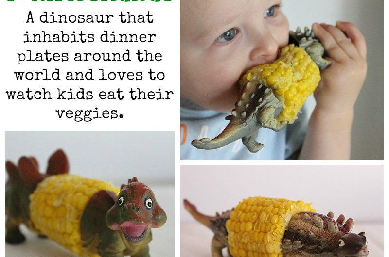 DIY Dinosaur Corn Cob Holder– Corn’a’saurus (Corn-oh-sore-us)