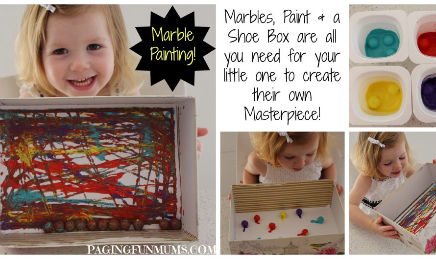 Painting with Marbles to create a MASTERPIECE