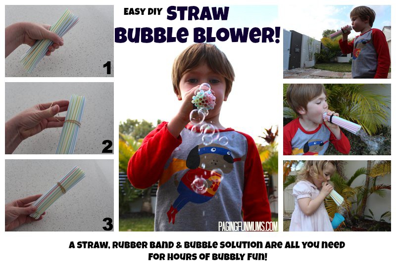 Straw Bubble Blower