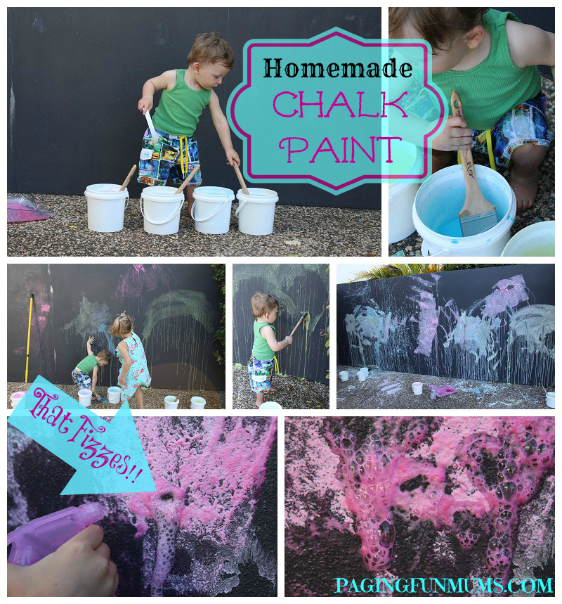 DIY Magic Sidewalk Chalk Paint Recipe (Washable!)