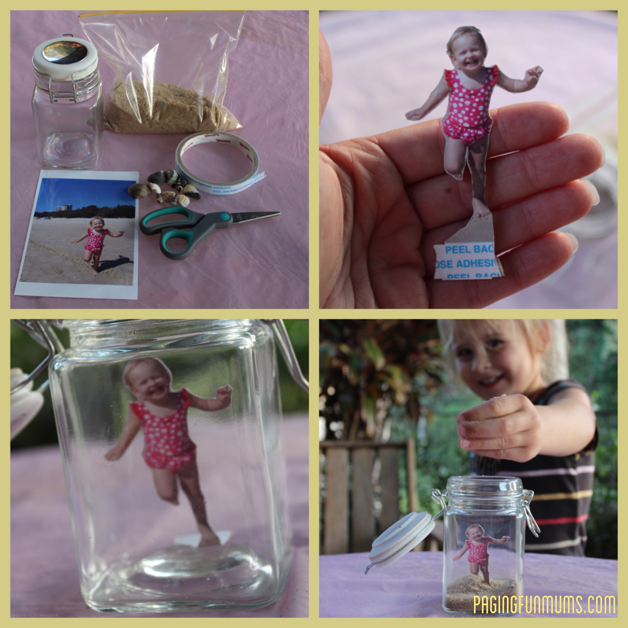 Beach Memory Jar - a special keepsake filled with happy memories and little treasures.