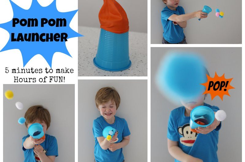 DIY Pom Pom Launcher!