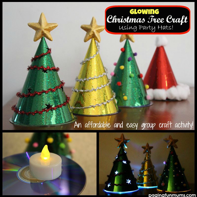 Glowing Christmas Tree Craft for Kids - Paging Fun Mums