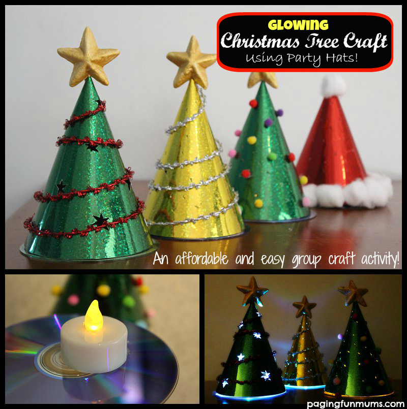 Glowing Christmas Tree Craft