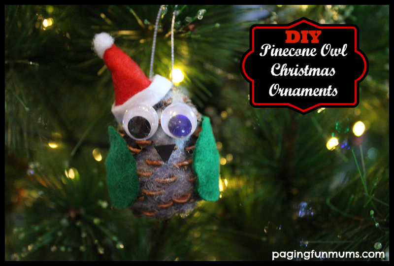 Pinecone Owl Christmas Craft