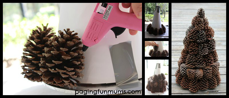 Pinecone Centerpiece - Great way to use Pinecones in this easy craft.