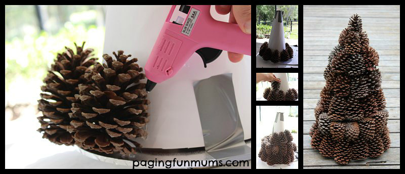 How to Make a Pine Cone Christmas Tree