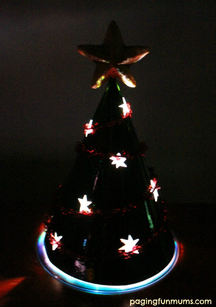 Glowing Christmas Tree Craft