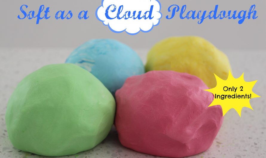 Soft as a Cloud Playdough…using only 2 ingredients