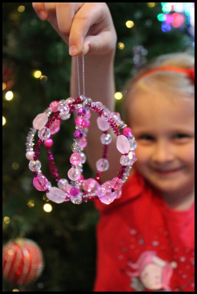 DIY Beaded Christmas Bauble