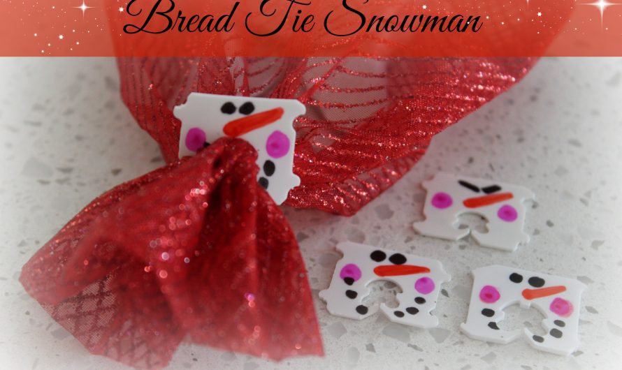 Bread Tie Snowman!