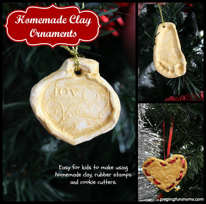 Stamped Clay Ornaments 