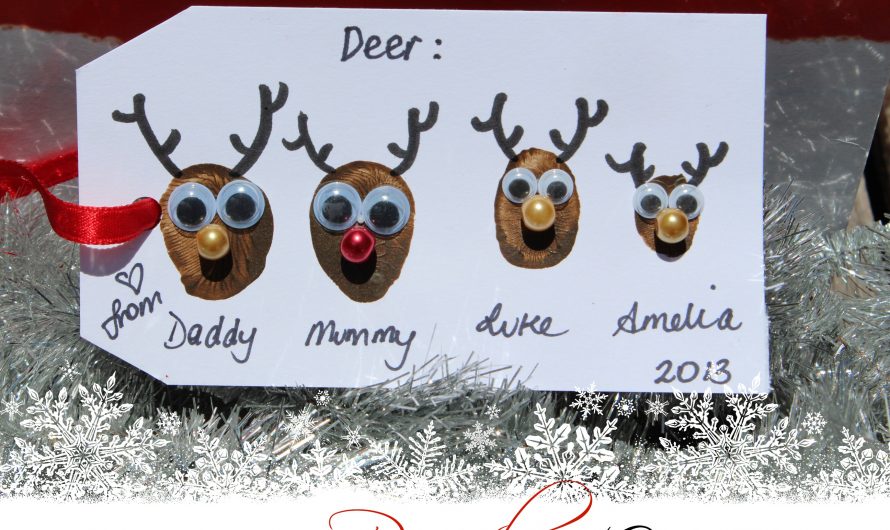 Thumbprint Reindeer Gift Tags!
