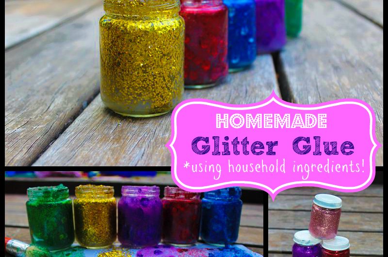 Homemade Glitter Glue