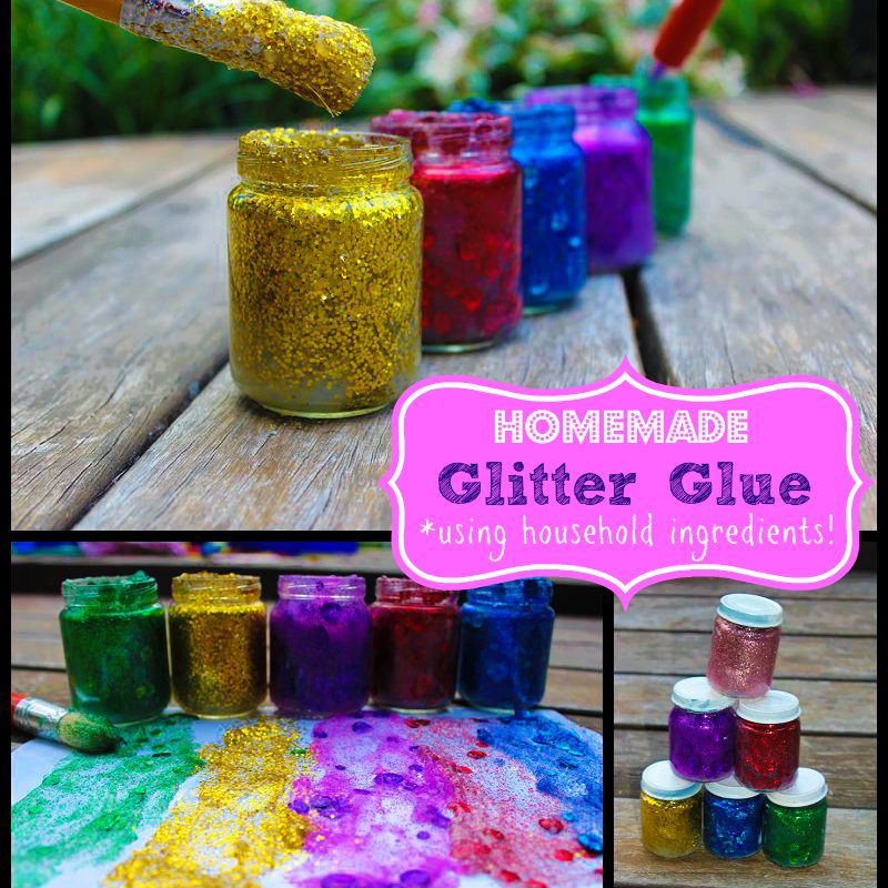 How long does it take for glitter glue to dry Homemade Glitter Glue