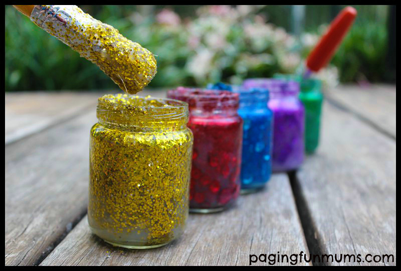 Homemade Glitter Glue