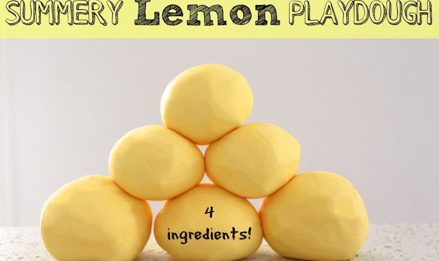 Summery Lemon Playdough