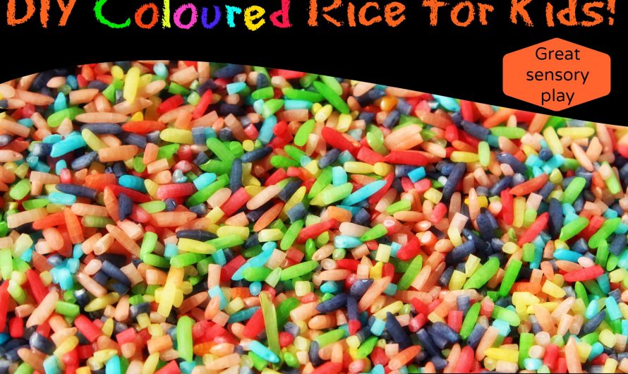 DIY Coloured Rice for Kids