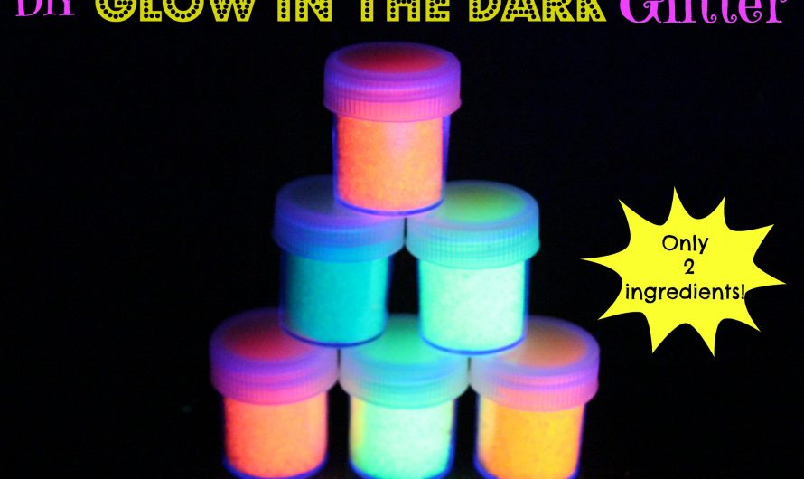 DIY Glow in the dark Glitter!
