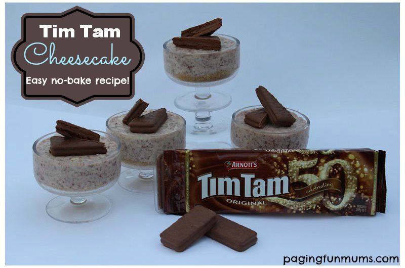 No-Bake Tim Tam Cheesecake Recipe