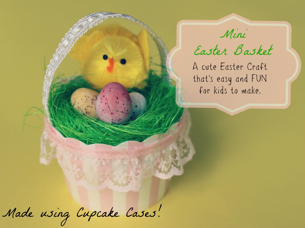 Eater Basket Craft - perfect playgroup or classroom craft - using cupcake cases!