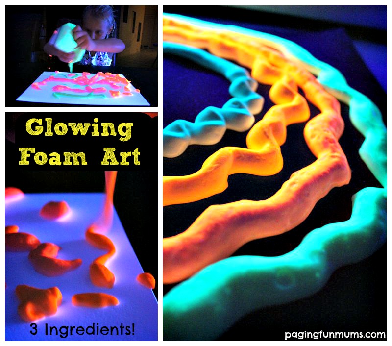 Glowing Foam Art