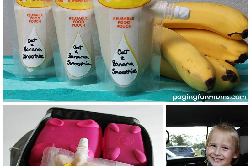 Banana and Oat Smoothie – perfect ‘on-the-go’ snack for kids!